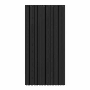 Akustikpaneel Foliert Schwarz Filz Schwarz 60 cm x 120 cm 2 Stück FSC®