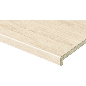 Kaindl Fensterbank Tibur, 20 cm breit, mit Abkantung. Meterware.