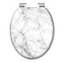 Schütte WC-Sitz Marmor Stone mit Absenkautomatik, MDF, O-Form.