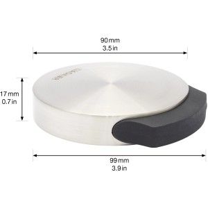 Wagner Bodentürstopper EH5152, schwarz, aus thermoplastischem Kautschuk, zum Schrauben oder Kleben.