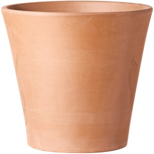 Deroma Pflanztopf Cono, Terrakotta-Tonweiß, Ø 31 cm. Klassischer Blumentopf für Garten und Terrasse.