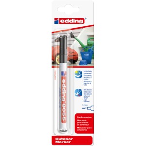 Edding 8055 Outdoor Marker, schwarz, für dauerhafte Beschriftung im Außenbereich.