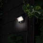 Lutec LED-Solar Wandleuchte Try, mattschwarz, mit Bewegungsmelder. Außenleuchte für den Garten.