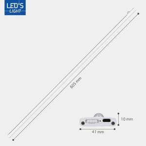 LED Schrankleuchte, 605mm, dimmbar, mit Sensor. Ideal als Unterbauleuchte.