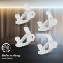 Briloner Eckadapter 4er-Set für LED-Aluminiumprofile zur Eckbefestigung.