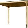 Naturbelassener Karibu Fyrkant Pavillon 320x320 cm aus Holz, ideal für den Garten.