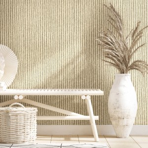 Beige Marburg Vliestapete mit Gewebestruktur in Textiloptik für ein modernes Wohnambiente.
