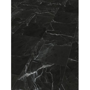 Check One Click-Vinylboden Pulheim Marmor, dunkler Vinylboden in Marmoroptik.