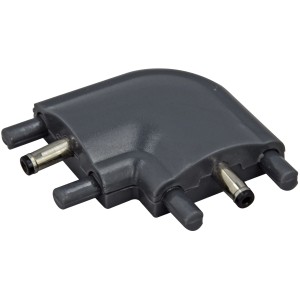 E2 Elektro Eckverbinder für LED Feuchtraum Lichtleiste Link, anthrazit, 90° Winkel.