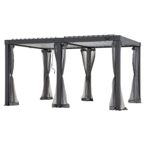 Sunjoy Netz für Matterhorn Multi-Pergola 306x406 cm, grau, als Zubehör für Terrassenüberdachung.