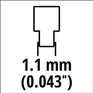 Symbolbild: Einhell Ersatzkette für Kettensäge, Treibgliedstärke 1,1 mm.