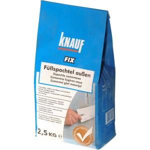 Blauer Sack Knauf Füllspachtel außen, 2,5 kg, für Ausbesserungen an Putz und Mauerwerk.