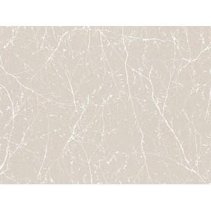 Beige Vliestapete Elegance 3 mit Struktur und Astmuster für Wohnräume.