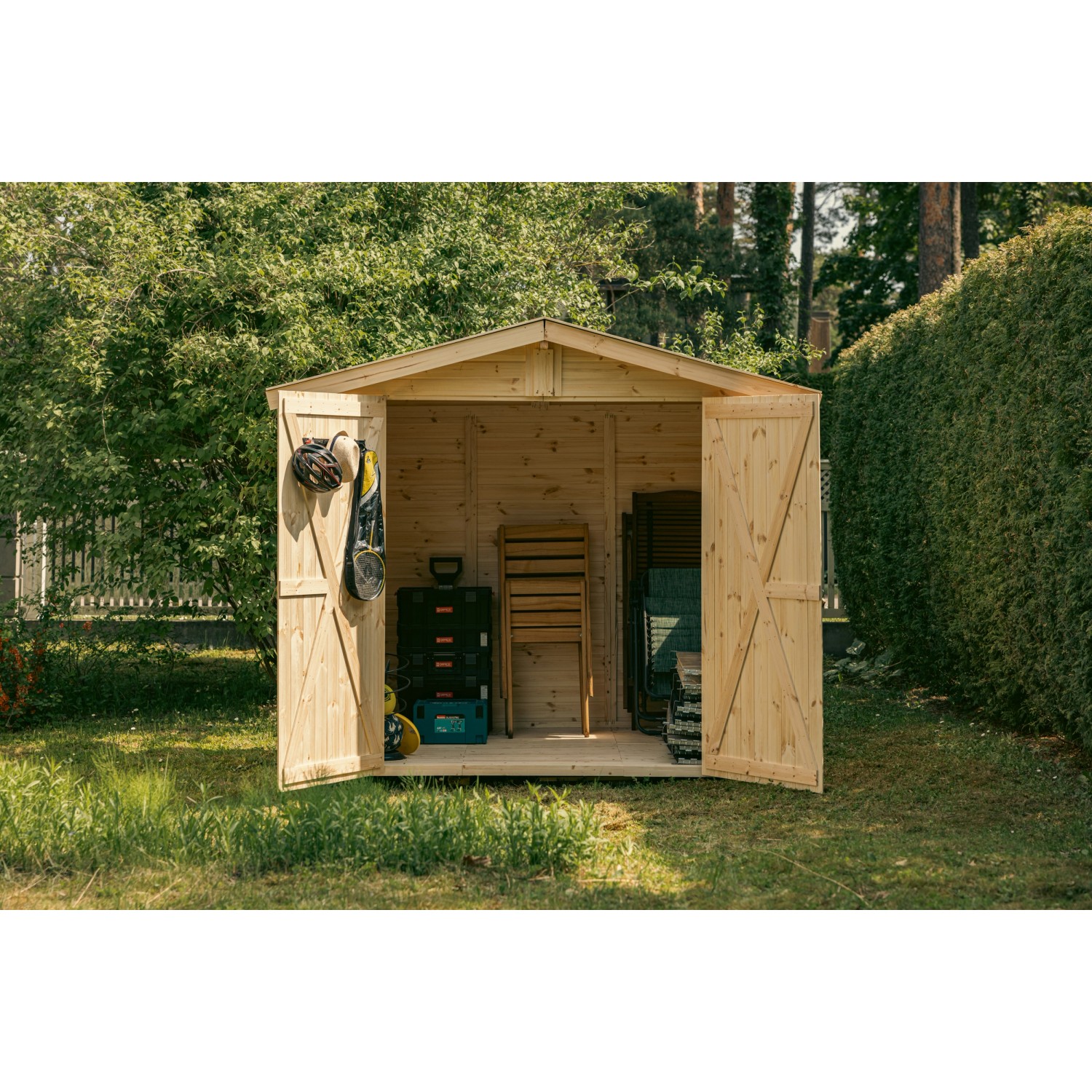Upyard GeräteschuppenGartenhaus aus Holz mit Boden 240 cm x 170 cm