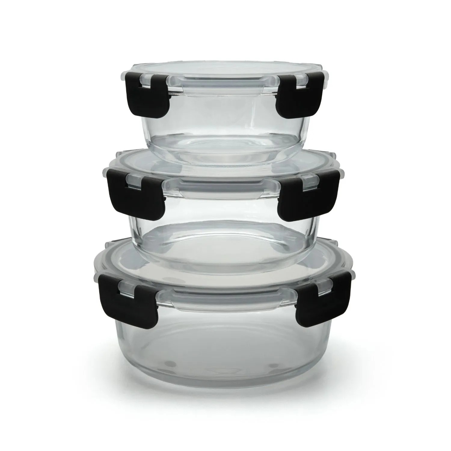 BigDean Glasbehälter mit Deckel in 3 Größen Mikrowellengeschirr Glas Meal Prep Container aus Glas Runde Glasbehälter Mikrowellengeschirr Glas kaufen bei OBI