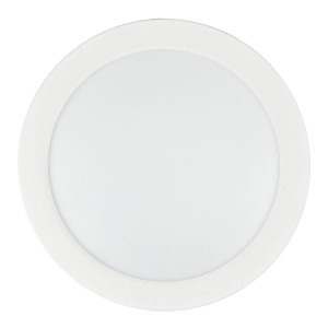Runde, weiße E2 Elektro LED Deckenleuchte Space, 12 W, mit einstellbarer Farbtemperatur.