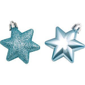 Baumschmuck Sterne 12-teilig Eisblau
