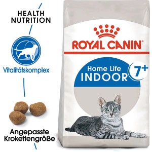 Royal Canin Indoor 7+ Trockenfutter für ältere Wohnungskatzen im 0,4 kg Sack.