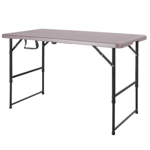 KARAT Klapptisch Gartentisch Saga Wetterfest Höhenverstellbar 120 x 60 cm
