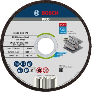 Bosch Trennscheiben 10x125 Inox