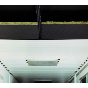 Rockwool RAF Schallschluckplatte SE 30 als Dämmstoff in einer Deckenkonstruktion.