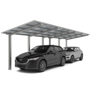 Ximax Carport Linea-110 Tandem Edelstahl-Look