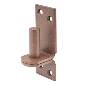 Alberts Duravis Kloben Rostbraun, Platte 115x40 mm, Ø 16 mm, für Winkel & Holzverbinder.