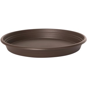 Brauner, runder Florus Untersetzer Universal, Ø 25 cm, für Blumentöpfe.