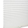 Schöner Wohnen Plissee Marla, 80x130 cm, weiß, Crush-Stoff in Leinenoptik.