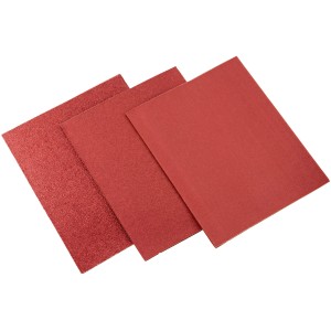 20-teiliges Schleifpapier-Set in verschiedenen Körnungen für Holzbearbeitung.