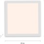Quadratisches, weißes LED-Panel Fleet 29,5x29,5 cm von Just Light für die Deckenmontage.