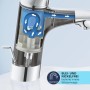 Detailaufnahme Grohe Waschtischarmatur: Innenleben mit blei- und nickelfreien Wasserwegen.