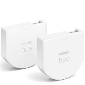 Doppelpack Philips Hue Wandschalter Module in Weiß für smarte Lichtsteuerung.