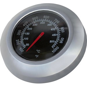 Ersatz-Deckelthermometer aus Edelstahl für 6-Brenner Gasgrill, Temperaturanzeige bis 350°C.
