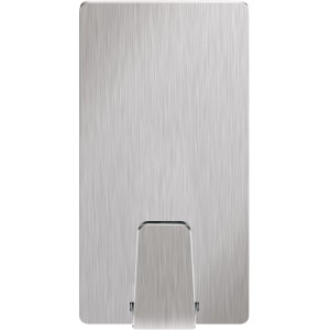 Tesa Selbstklebehaken Waterproof Edelstahl 2 Stück mit 2 x Powerstrips Small