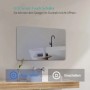 Emke Badspiegel mit Beleuchtung 100 x 60 cm LED-Spiegel mit Touchschalter Kaltweiß Dimmbare Helligkeit_4