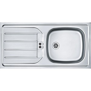 Spüle aus Edelstahl für die Küchenzeile Mailand.