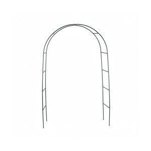 Relaxdays Torbogen Rankhilfe Metall Dunkelgrün Pulverbeschichtet 240 cm x 140 cm x 38 cm 1,7 kg