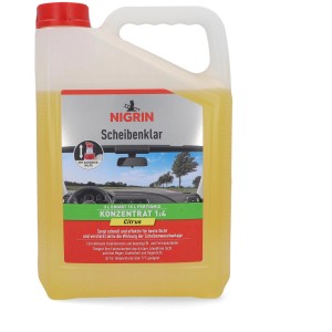 Nigrin Scheibenklar Konzentrat Citrus 3L Kanister für klare Sicht beim Autofahren.