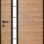 Splendoor Sicherheitshaustür Thermospace Berlin Prime RC2 in Eiche Natur mit Glaseinsatz.