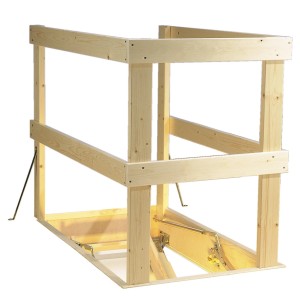 Dolle Lukenschutzgeländer Holz 90 cm x 140 cm x 70 cm FSC®