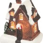 Beleuchtetes Deko-Weihnachtshaus mit Schnee, warmweißem Licht, 4-fach sortiert.