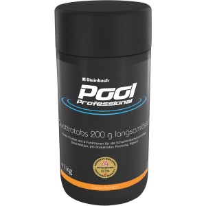 Pool Professional Quattrotabs 1 kg: Organische Langzeit-Chlor Tabletten zur Pool Desinfektion.