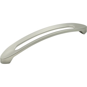 Siro Möbelgriff 2374, Edelstahlfarbig, Lochabstand 160 mm. Metallgriff für Möbel.