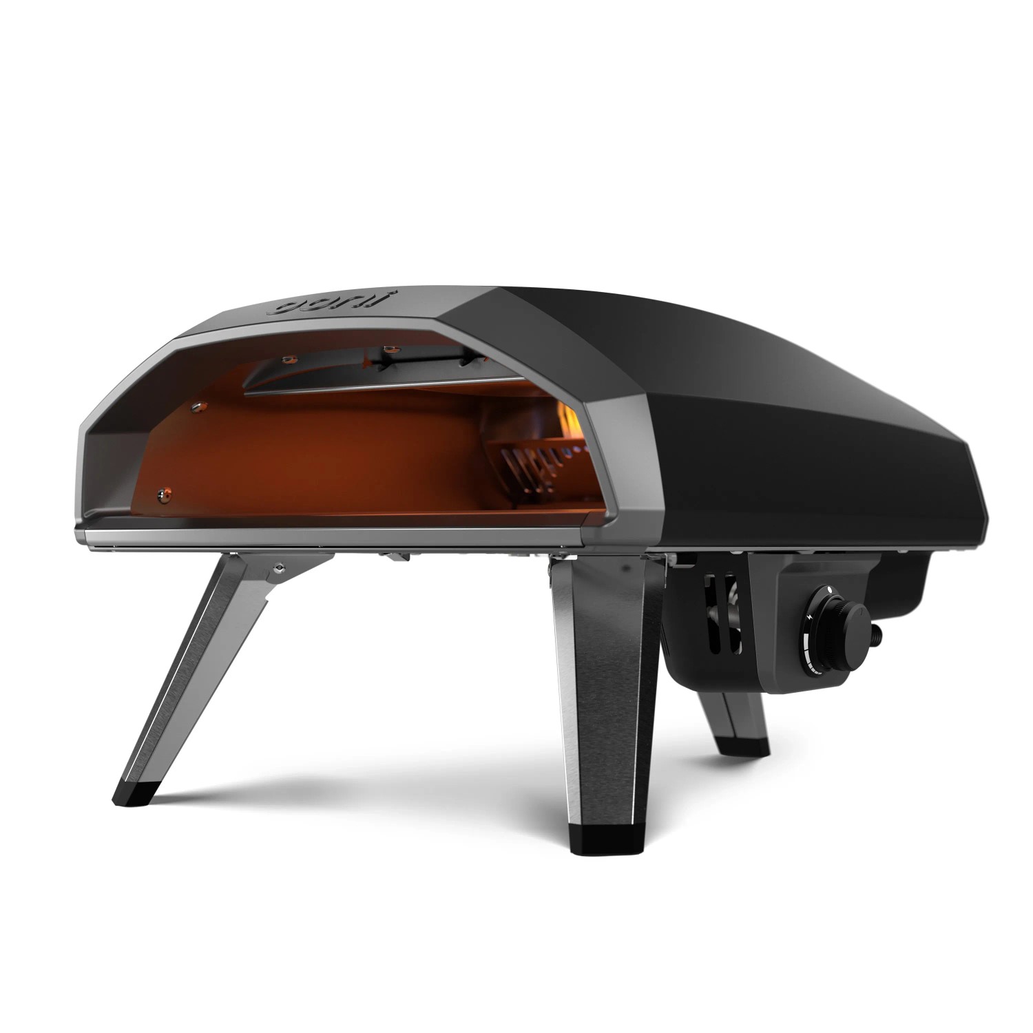 Ooni Koda 2 Gas-Pizzaofen, 2. Generation, schwarzgrau. Kompakter Gasgrill für Pizza mit G2 Gas Technology™.