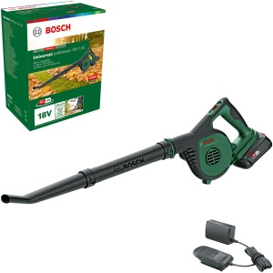 Bosch Akku-Laubbläser UniversalLeafBlower 18V-130 mit Akku und Ladegerät.