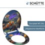 Schütte WC-Sitz Sea Life mit Absenkautomatik und Fisch-Motiv.