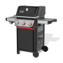 Weber Gasgrill E-335 GBS Spirit 2025, schwarz, mit 3 Brennern und Seitenbrenner.