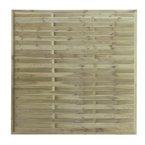 Sichtschutzzaun-Element Grün druckimprägniert 180 cm x 180 cm