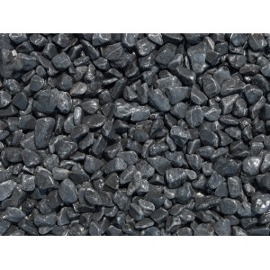 Ebano-Schwarz Marmor Zierkiesel (40-60mm) im PE-Sack, geeignet für Garten- und Landschaftsbau.